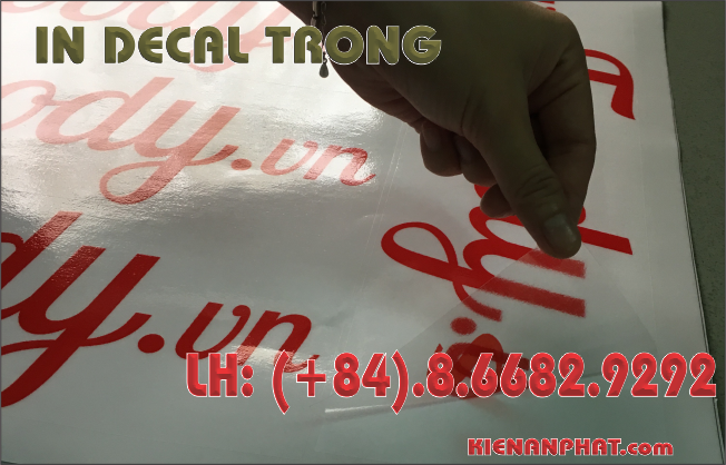 In decal trong