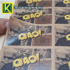 in decal giấy kraft