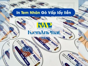 Xưởng in Tem Nhãn Gò Vấp lấy liền. Giá từ 99đ/cái
