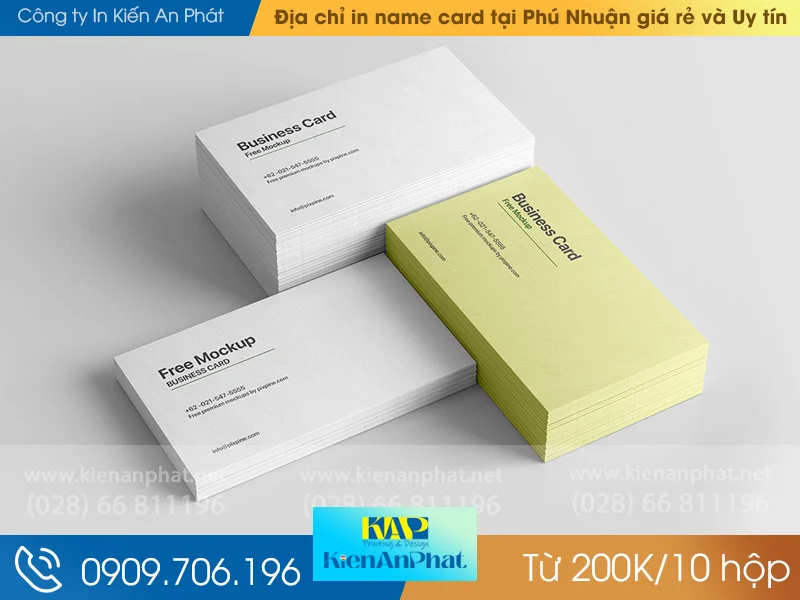 Địa chỉ in name card tại Phú Nhuận giá rẻ và Uy tín