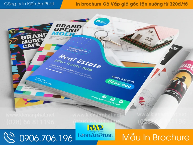 In brochure Gò Vấp giá gốc tận xưởng từ 320đ/tờ