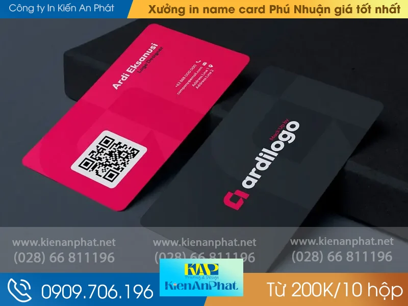 Xưởng in name card Phú Nhuận giá tốt nhất từ 200K/10 hộp