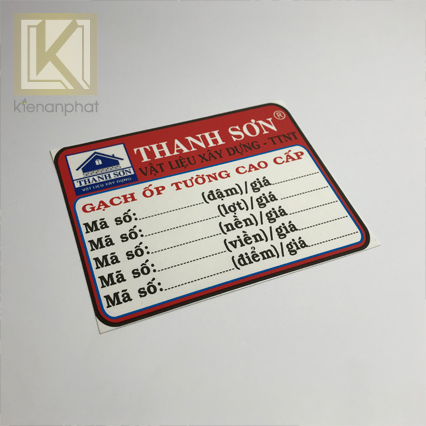 In decal giấy giá rẻ khuôn bế chuẩn, dán cực dính